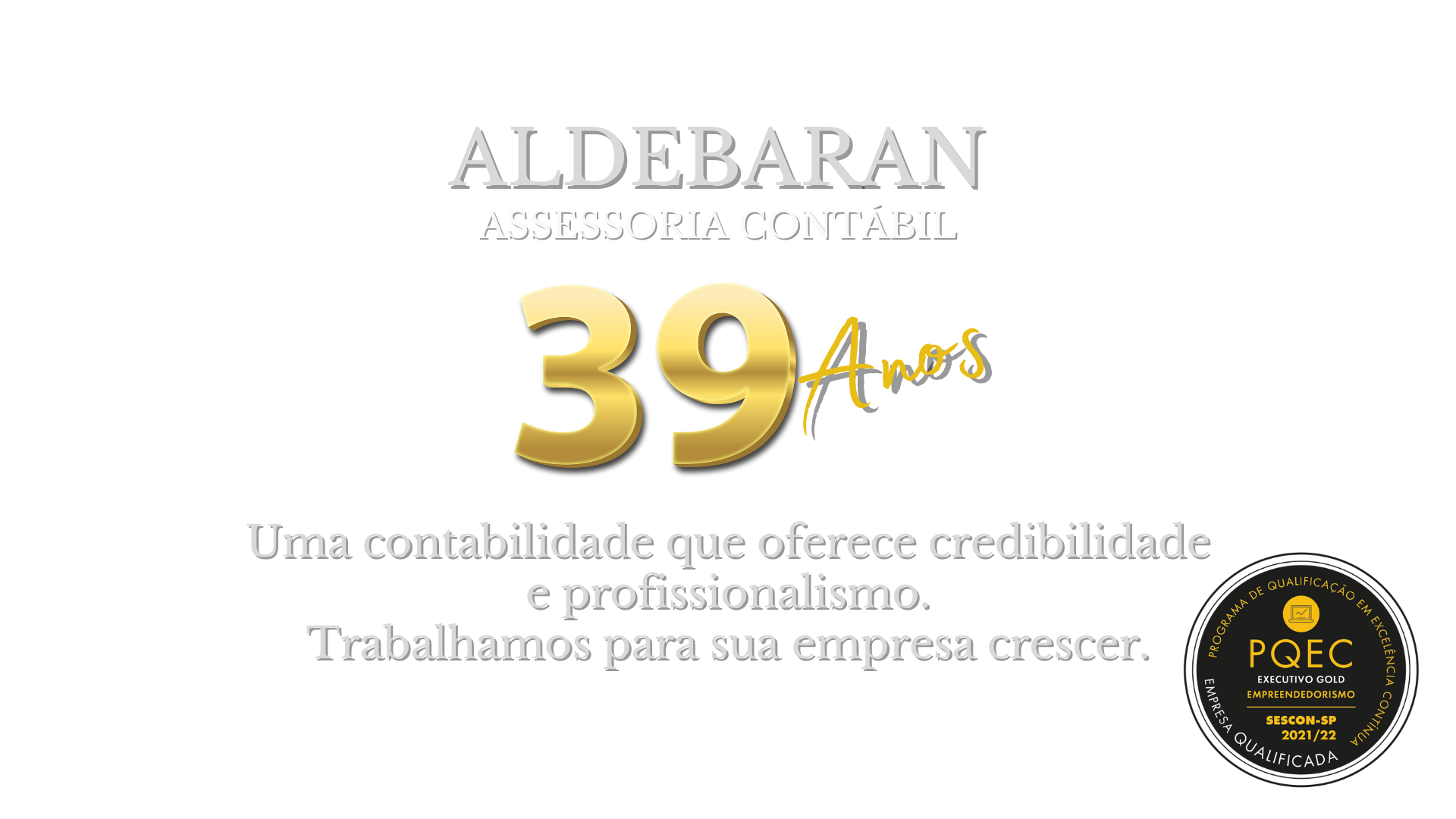 Logo da Aldebaran Assessoria Contábil - 39 anos
